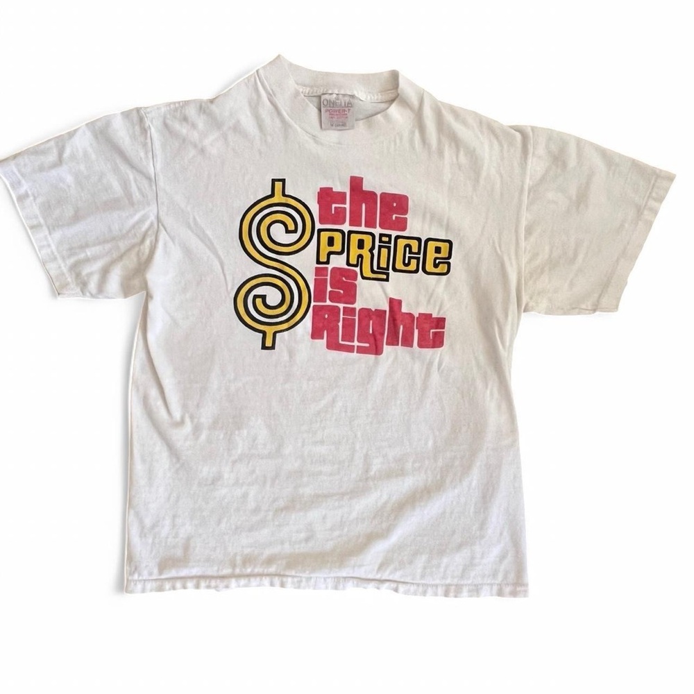 Vintage 80s White 'The Price is Right' Graphic T-Shirt